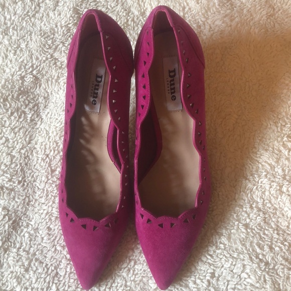 Dune London Shoes - Winona Pink Suede Heels from Dune London